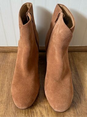 Soludos Venetian Suede Ankle Booties in Cognac size 8.5